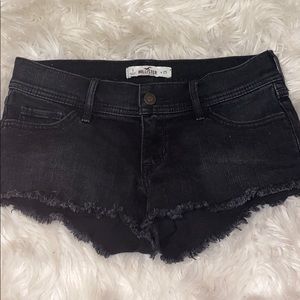 Black Hollister Denim Shorts